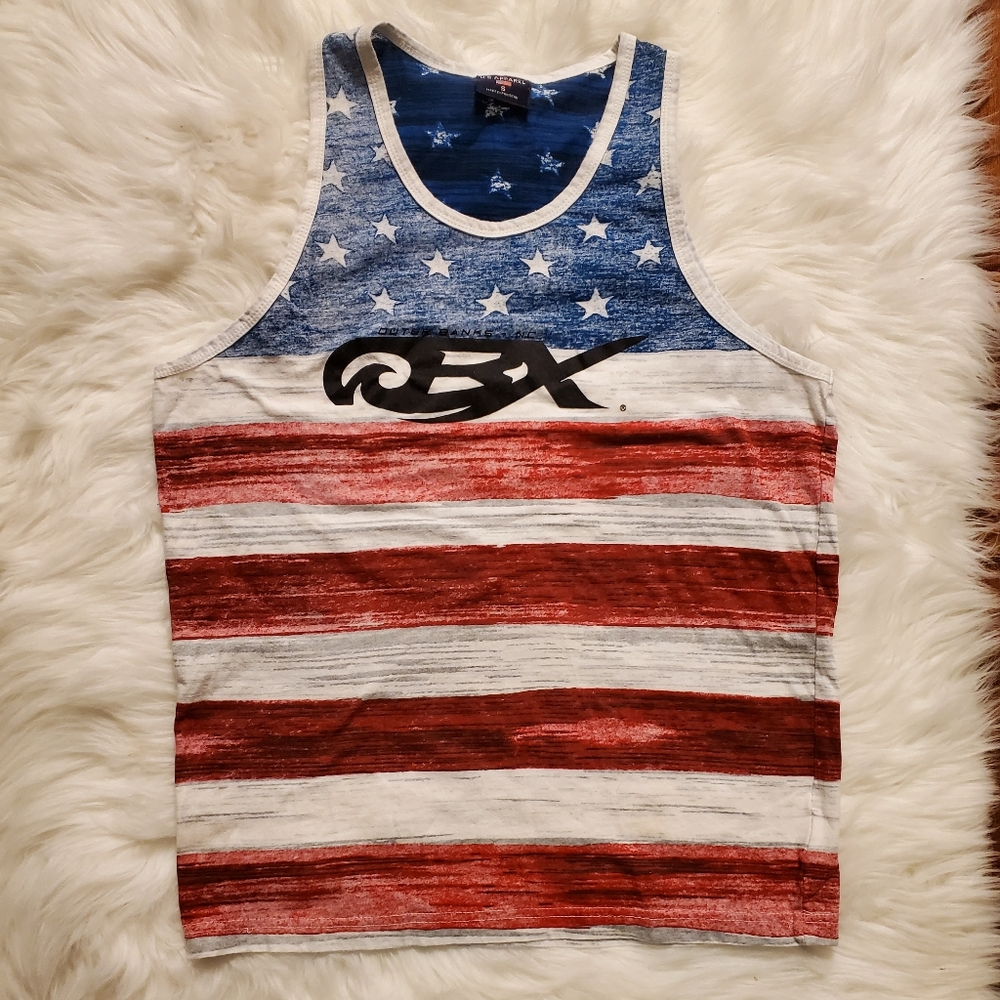 U.S.Apparel - American Flag Outer Banks Tank Top